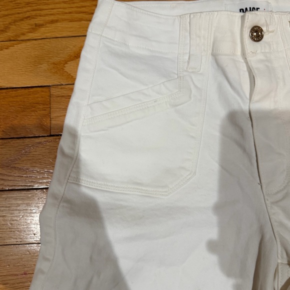 NWT PAIGE ANESSA ankle wide leg high rise SZ 25 tonal ecru - Picture 5 of 8